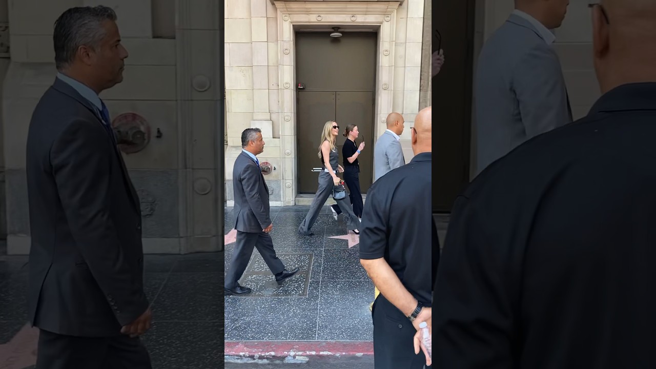 Brie Larson arrives at Kevin Feige Hollywood Walk of Fame ceremony