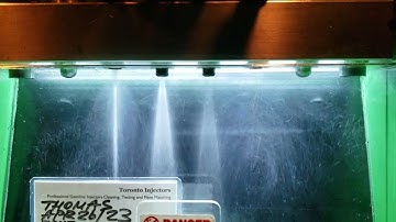 93-95 Mazda RX-7 primary and secondary injectors spray pattern test at Toronto Injectors