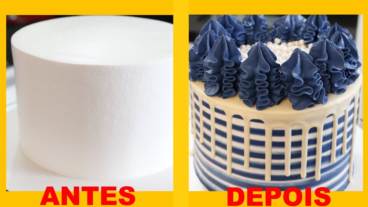 BOLO LISTRADO | DRIP CAKE | APRENDA ESSA TÉCNICA  QUE É SENSACIONAL - Rebeca Poll