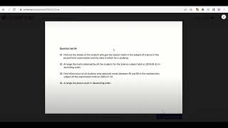 Database managemt system Task 24 | 1st year| java institute