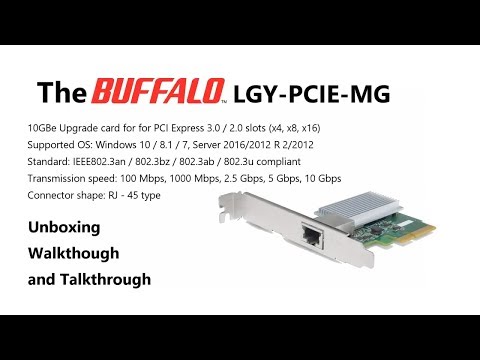 The Buffalo 10GBe Card RJ45 PCIe Upgrade Card LGY-PCIE-MG