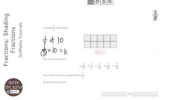 Fractions: Shading Fractions (Grade 2) - OnMaths GCSE Maths Revision