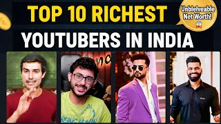 Top 10 Richest YouTubers in India 2026: The Numbers Will Shock You! 😱 #youtube #youtuber 