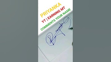 Priyanka name signature style | name signature style | english signature #shorts #viral #shortvideo