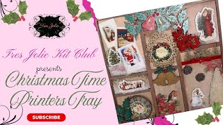 Christmas Time Printers Tray for Tres Jolie Kit Club