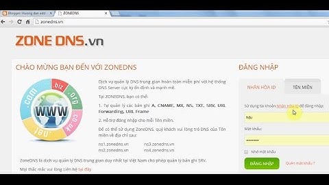 Hướng dẫn add tên miền vào Blog trên zonedns Nhân Hòa