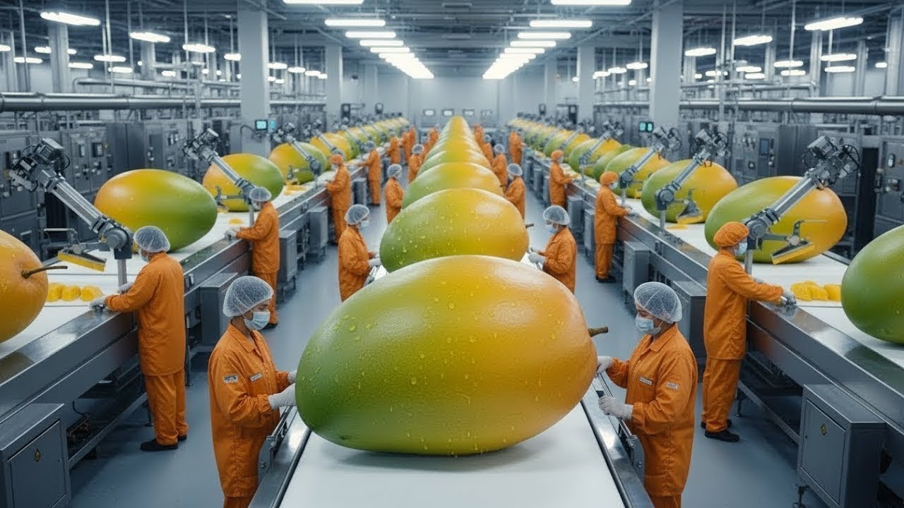 Inside a modern mango processing plant From farm to delicious Mango slice (Full Process)
