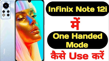 How to enable one handed mode in Infinix note 12i || Infinix note 12i one handed mode ||