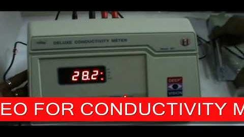 DEMO VIDEO FOR CONDUCTIVITY METER 601 and 611 New