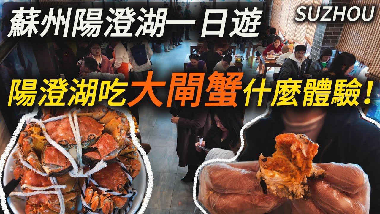 為了大閘蟹🦀，從上海自駕到陽澄湖一日遊！不僅有大閘蟹，還有美麗的風景和好逛的比斯特奧萊！｜陽澄湖大閘蟹｜蘇州美食｜蘇州旅遊｜重元寺｜比斯特outlet｜citywalk｜小白Ethan
