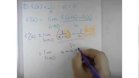 AP Calculus 3.1 Derivatives HW #1