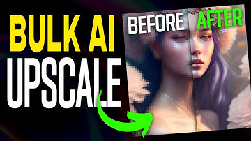 How To BULK AI Upscale Images