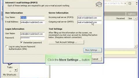 How to Enable SMTP Authentication Microsoft Outlook