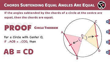 Proof: Chords Subtending Equal Angles at the Centre Are Equal | Class 9 NCERT CBSE | Theorem 9.2
