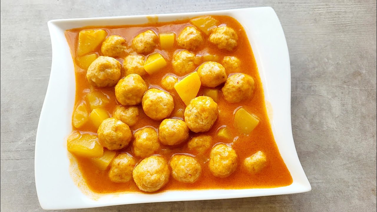 Patatesli  Tavuklu Sulu Köfte yemeği Tarifi | Tavuk Köftesi Nasil yapılır? 