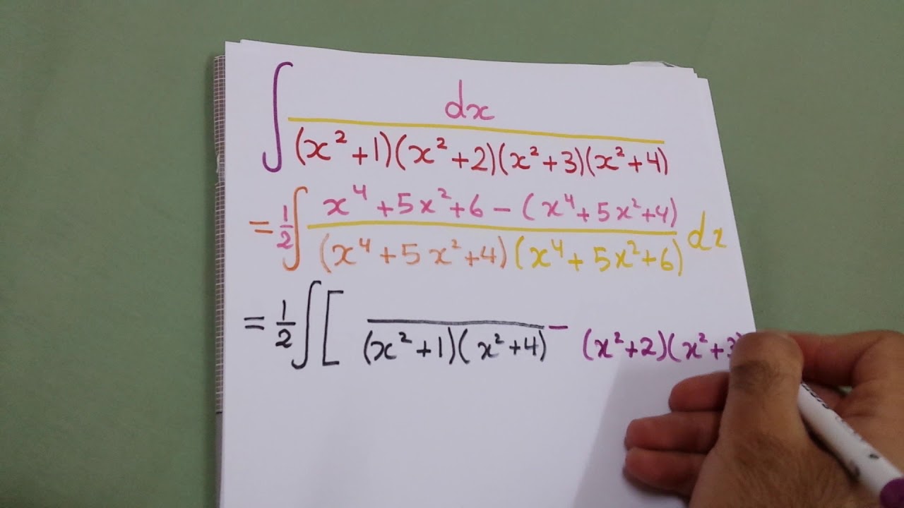 Integral Of 1 x 2 1 x 2 2 x 2 3 x 2 4 YouTube integral-of-1-x-2-youtube