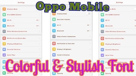 Oppo Font change - F5, F5 Youth, F5 Pro, F3/F3+ (Hindi)