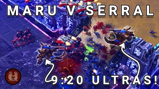 Serral gets the FASTEST POSSIBLE ULTRAS vs Maru in this Best-of-5 (Starcraft 2)