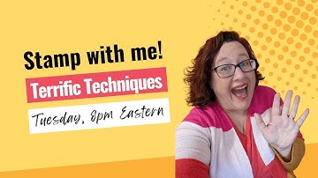 Terrific Techniques Stamp with Me Tuesday! Retiform Technique for Card Making and Rubber Stamping