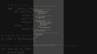 iterator dunder method #python #showcase