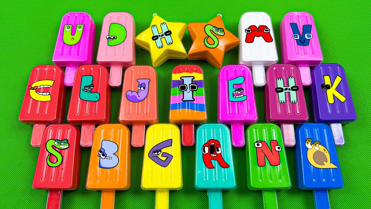 Alphabet Lore A-Z 🦈 Looking For Slime Ice Cream Clay Mixing Colors, ASMR 💖🎁