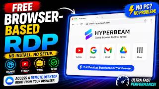 Free Cloud PC in Browser 🚀 | Hyperbeam Full Tutorial (No Install Needed)