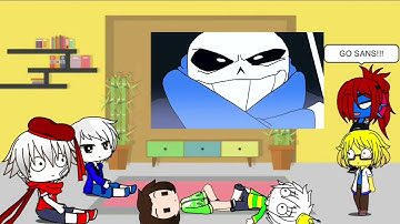 undertale react to sans vs jevil ||gcrv|| cringe