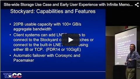 Site-wide Storage Use Case and Early User Experience with Infinite Memory Engine
