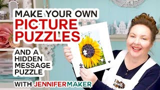 Make Picture Puzzles on a Cricut (+ a Hidden Message Puzzle!)