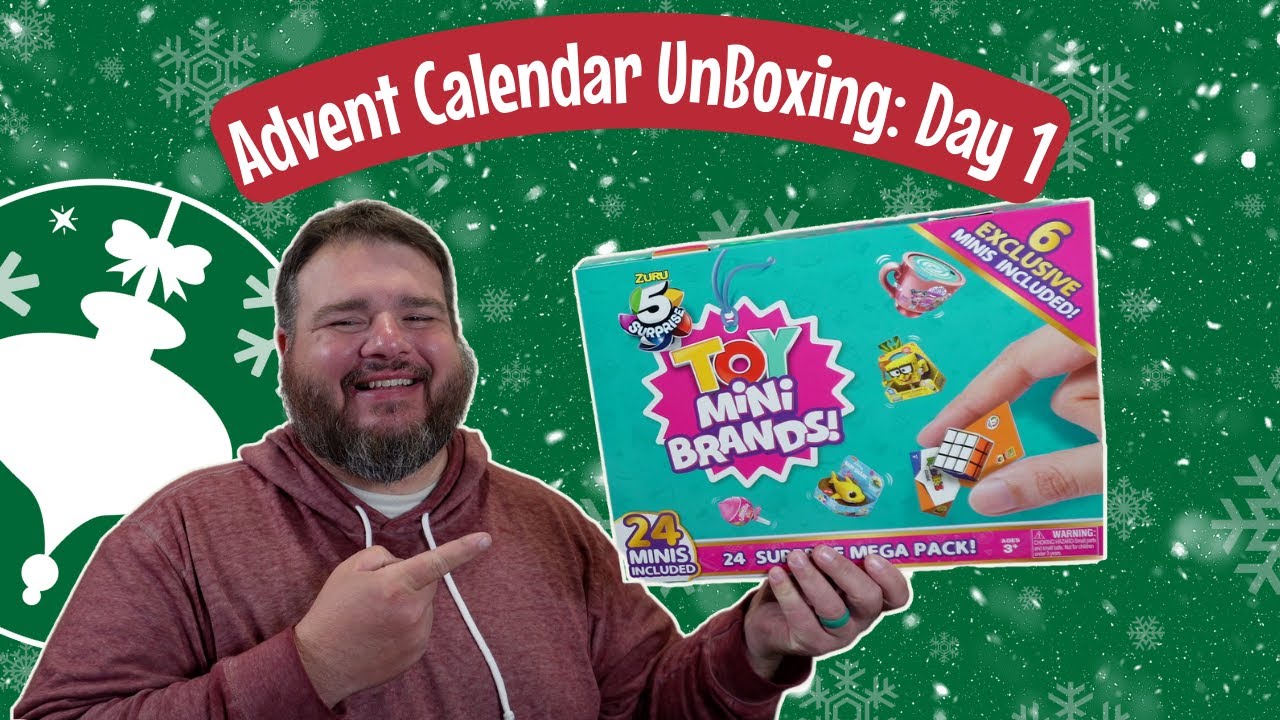 Toy Mini Brands Advent Calendar Day 1 YouTube