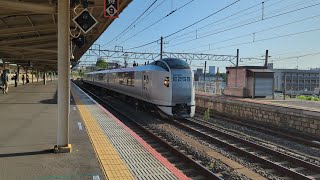 成田線259系成田エクスプレスNe001編成+Ne020編成成田駅通過シーン