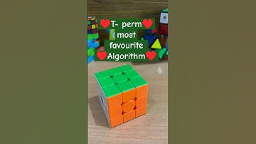 T perm algorithm/ T perm finger tricks/ Learn PLL t perm #howtosolve3by3rubik #trending #viralvideo