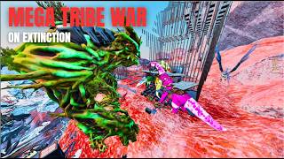 MY FIRST MEGA TRIBE WAR ON CROSSPLAY | Ark Ascended Official PvP
