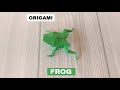 FROG ORIGAMI| TUTORIAL| HOW TO MAKE A FROG ORIGAMI CRAFT| STEP BY STEP FOLDING| ART