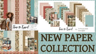 Introduction New Paper collection Time to Travel ( designed by Scrapqueen Designs )