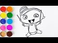 Dibuja y Colorea a Carlos de Mini Beat Power Rockers - Videos Para Niños - Learn Colors / FunKeep