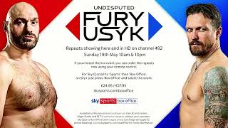 Fury V Usyk | Sky Sports Box Office Order Screen