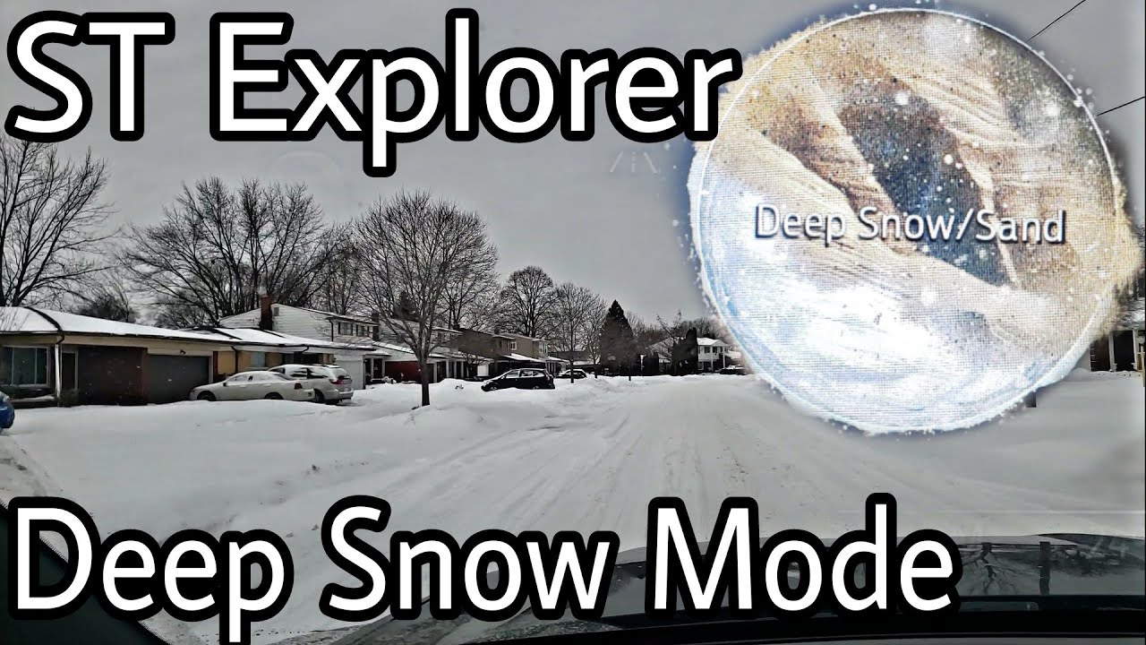 Ford Explorer St Snow Mode Winter Storm