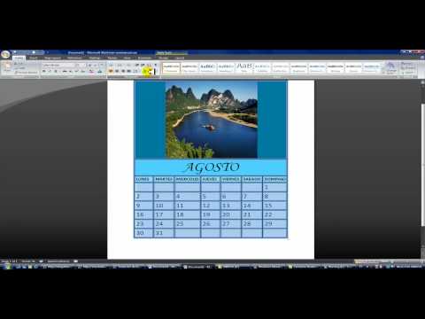 Hacer calendarios en word (rapido y sencillo)