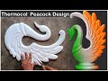 Eco craft  thermocol peacock design  independenceday craft