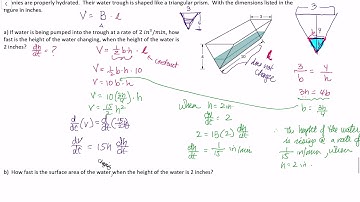 3.7 Related Rates - Triangular Prism