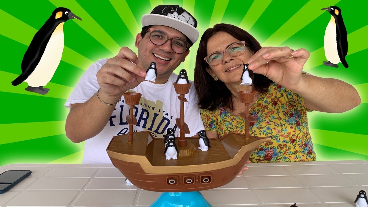 Jogo Barca dos Pinguins Piratas Equilibrio - Art Brink - Shop Macrozao