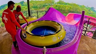 The Abyss Waterslide at Wahoo Waterworld Bandung, Indonesia