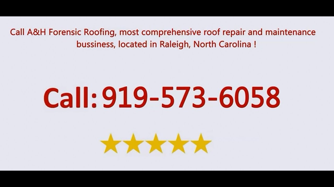 Roof Repair Raleigh NC | A&H Forensic Roofing | Inspect Your Roof For Free Today