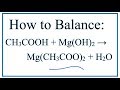 Balancing Chemical Equations Concepts