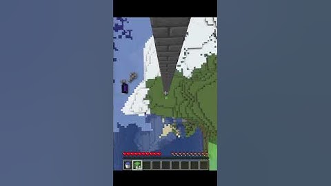 Water Bucket and Slimeblock Clutch From Height Limit #shorts #minecraft