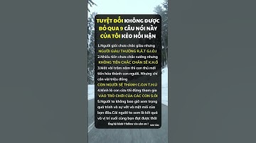 Tuyệt đối không được bỏ qua 9 câu nói này của tôi kẻo hối hận #nguyenvantruongofficial #shorts
