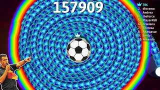 SNAKE IO 🐍 CIRCLE EVENT VS Reaching 99,999,999+ Mass Using This BALL Snake Skin! screenshot 4