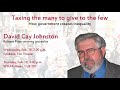 How Government Creates Inequality - David Cay Johnston