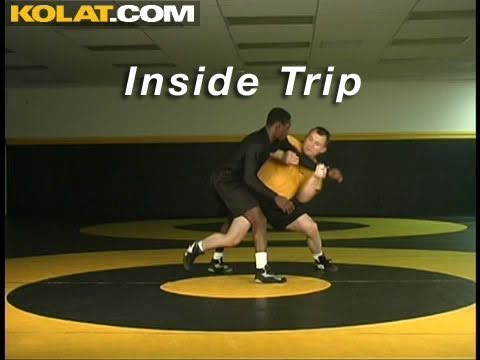 Inside Trip from Russian Tie KOLAT.COM Wrestling Techniques Moves Instruction